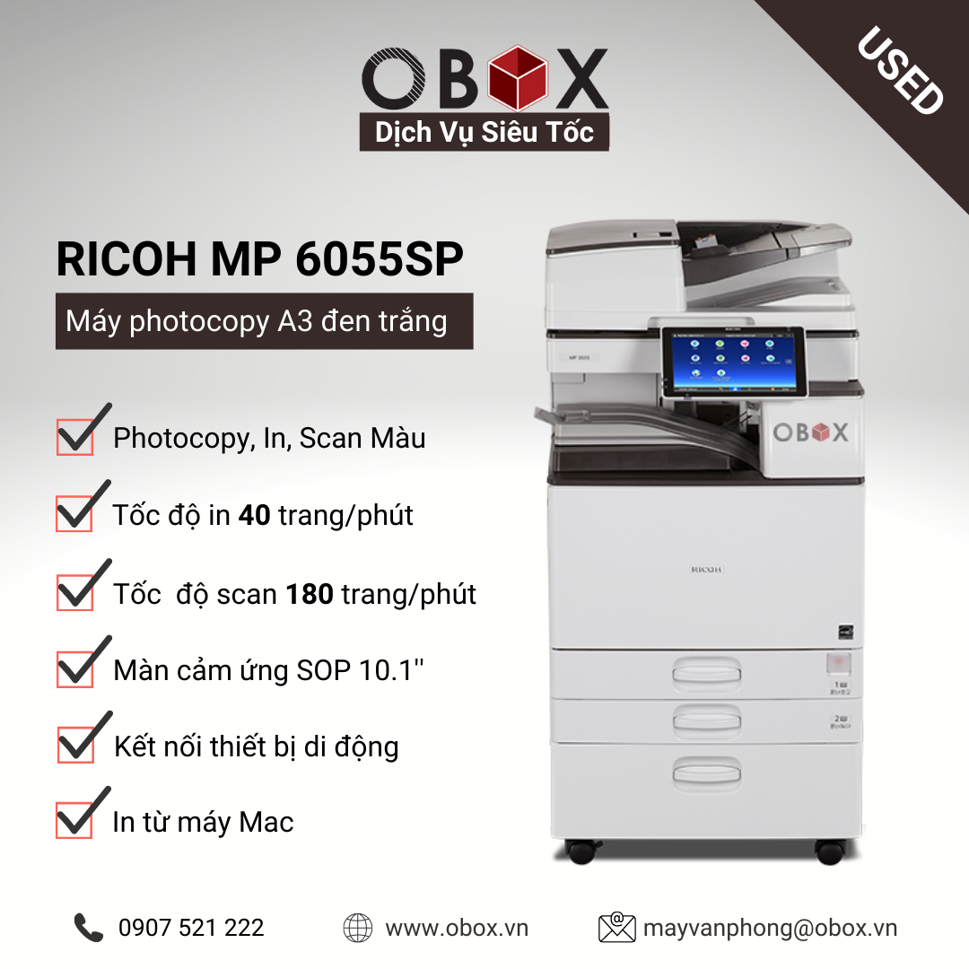 RICOH MP 6055 - Gói thuê 5.000 bản/tháng